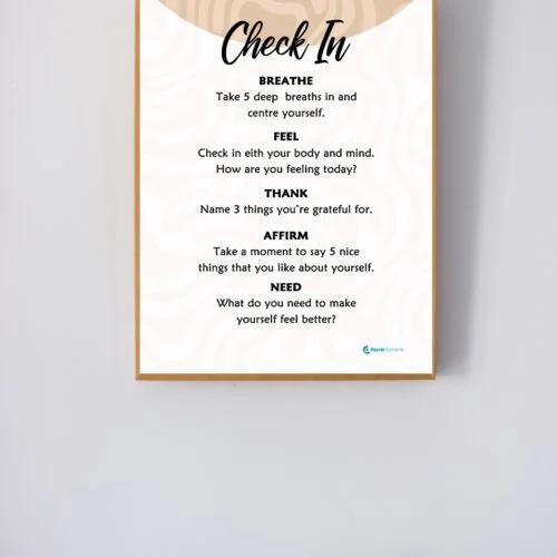 "Breathe & Blossom" Wellbeing Frame